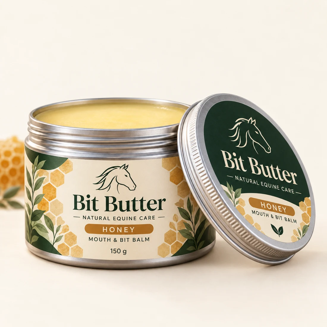 Bit Butter Honey mouth and bit balm in a 150 g tub